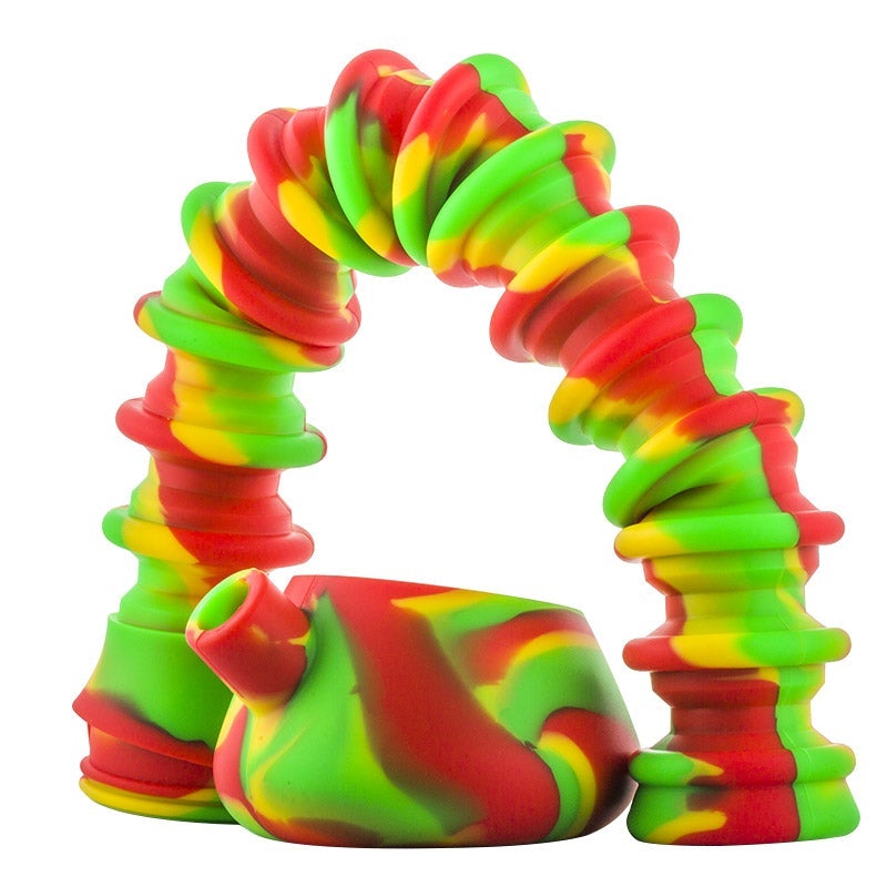 21 Silicone Collapsible Beaker Bong (Random Color)