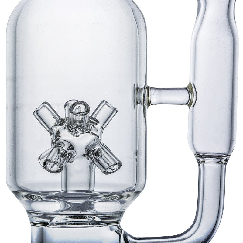 11 Gray Round Tree Prec Glass Bong