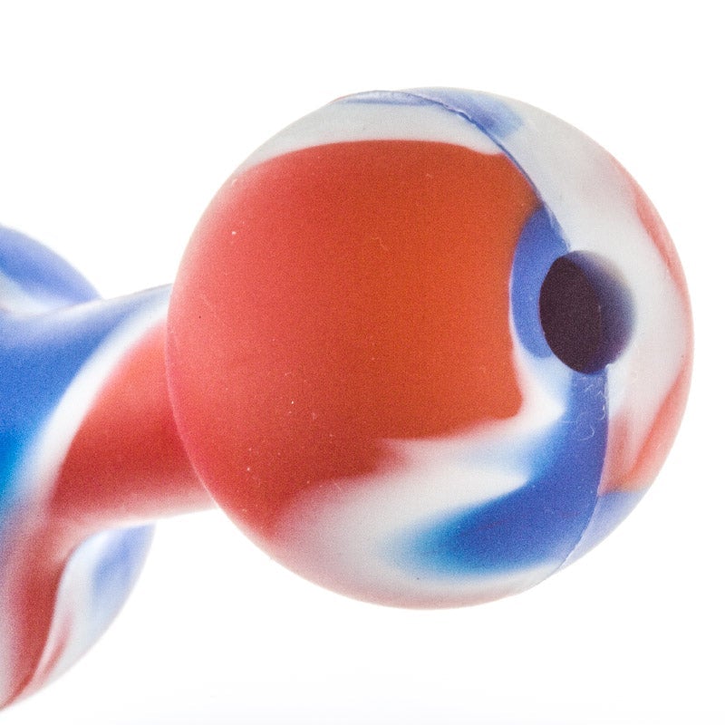 Silicone Triple Bowl Pipe (Random Color)