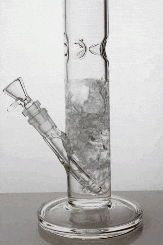 18 clear tube glass water bong