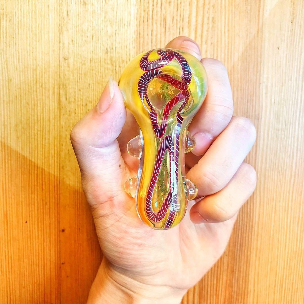 Nano Murrine Glass Pipe With Millefiori Milli Scheme Patent