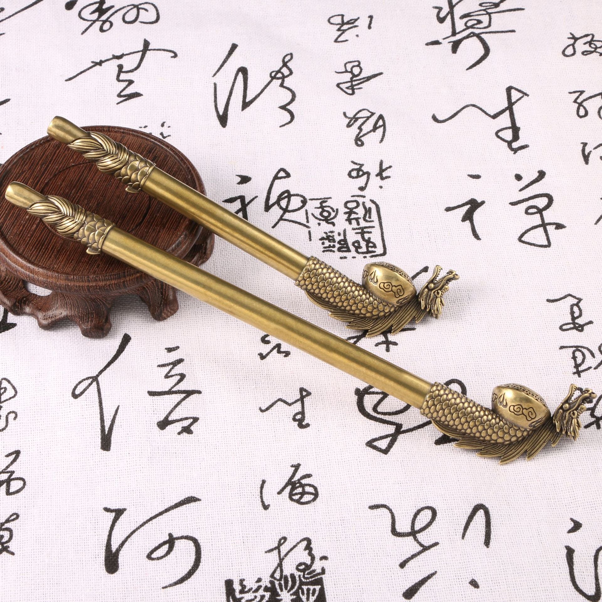 Dragon Head Cloud Brass Smoking Pipe