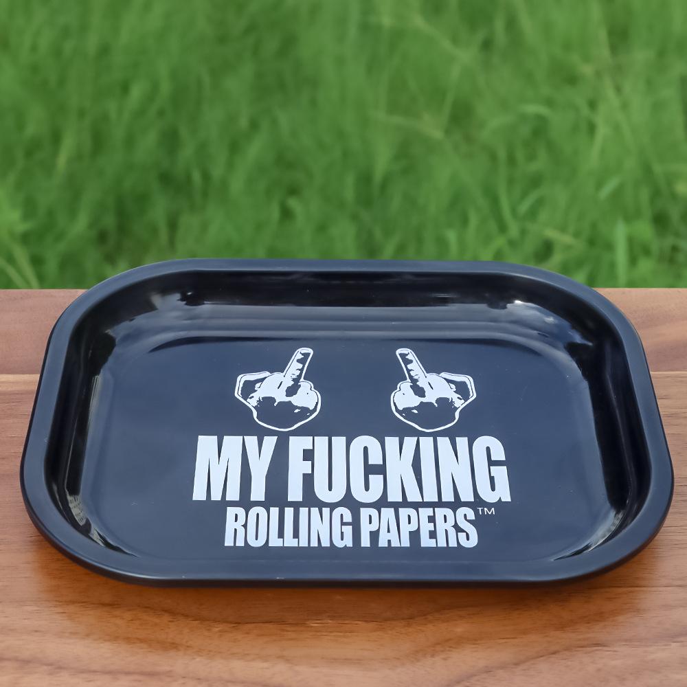 Popular Pattern Tinplate Metal Cigarette Rolling Tray