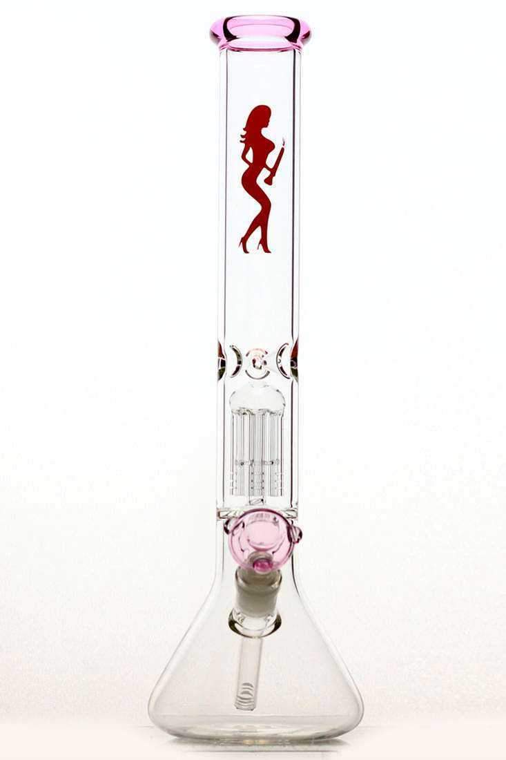 18 volcano 6 arms glass water bong