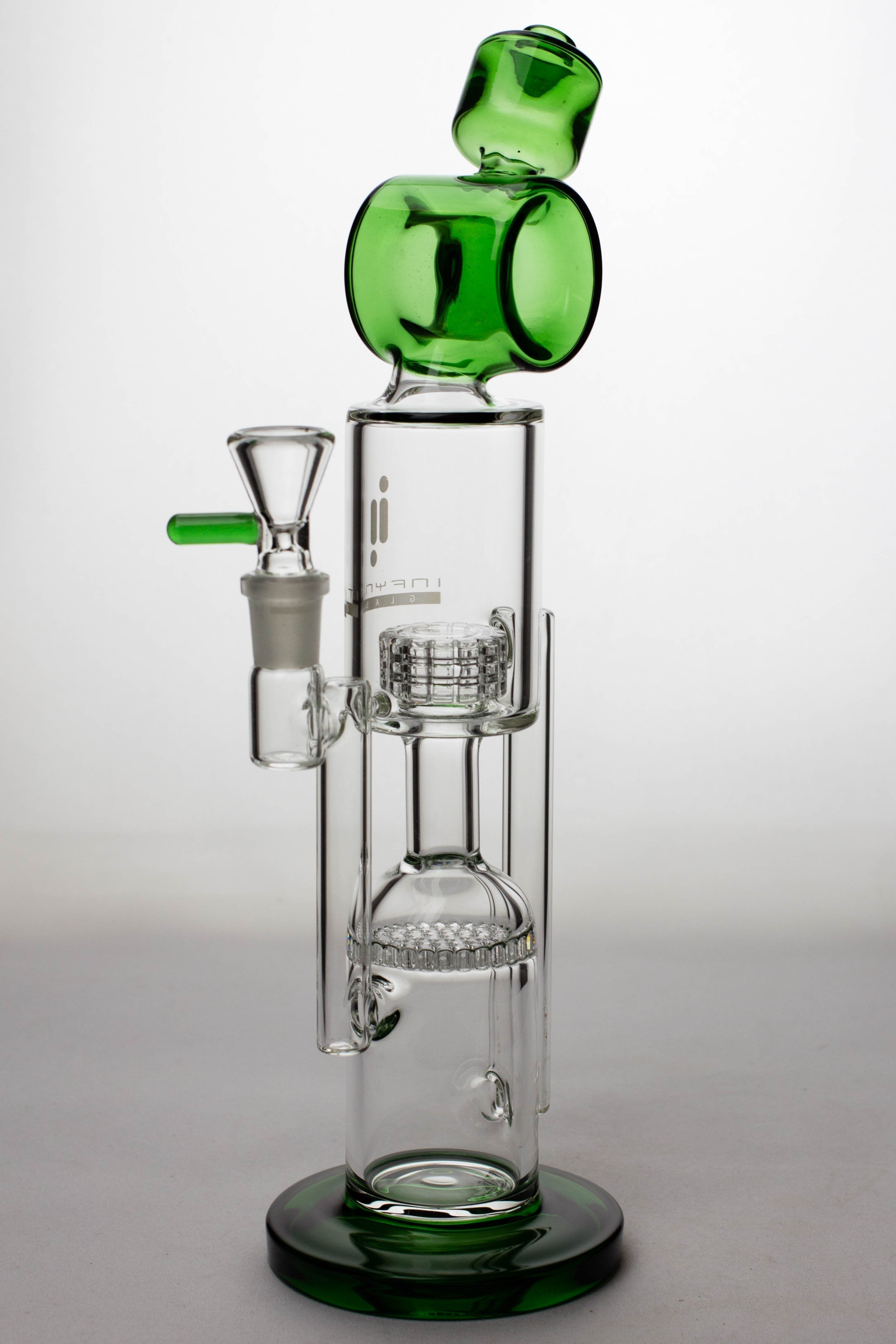 12 infyniti glass honey comb and shower head diffuser recycled bong