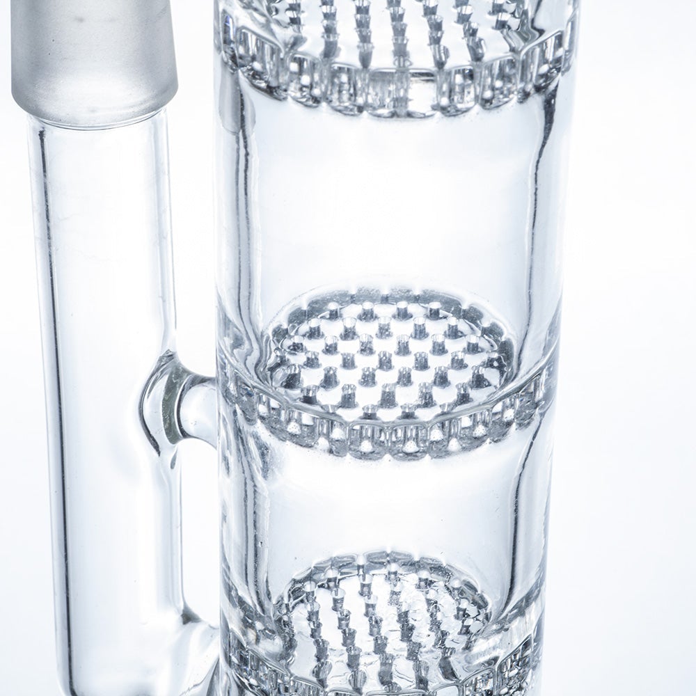 10 Straight Tube Honeycomb Perc Bong