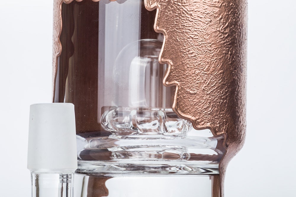 Paint Coated Dual Perc Dab Rig