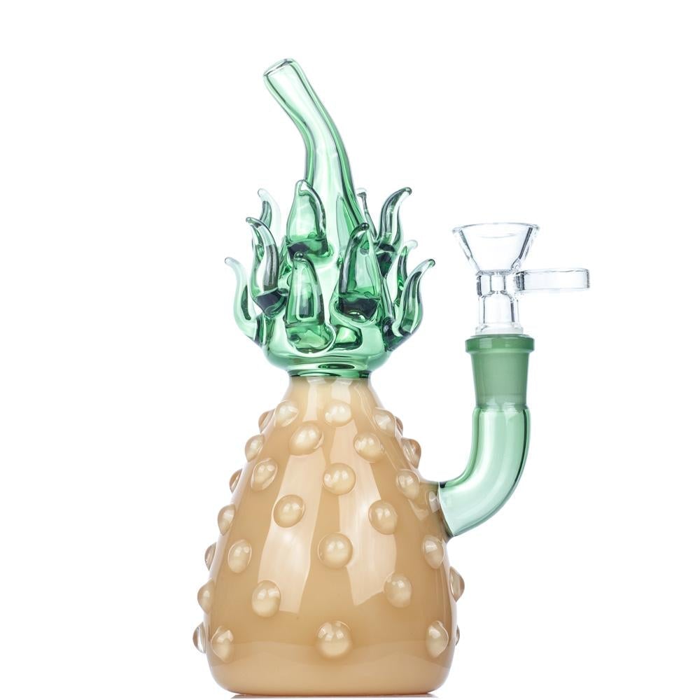 Glass Pineapple Theme Bong w/ Lookah Q7 Electric Dab Nail Set