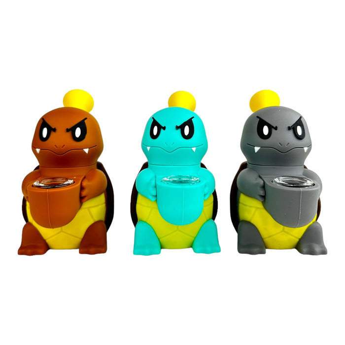 4.33 God Turtle Silicone Water Pipe