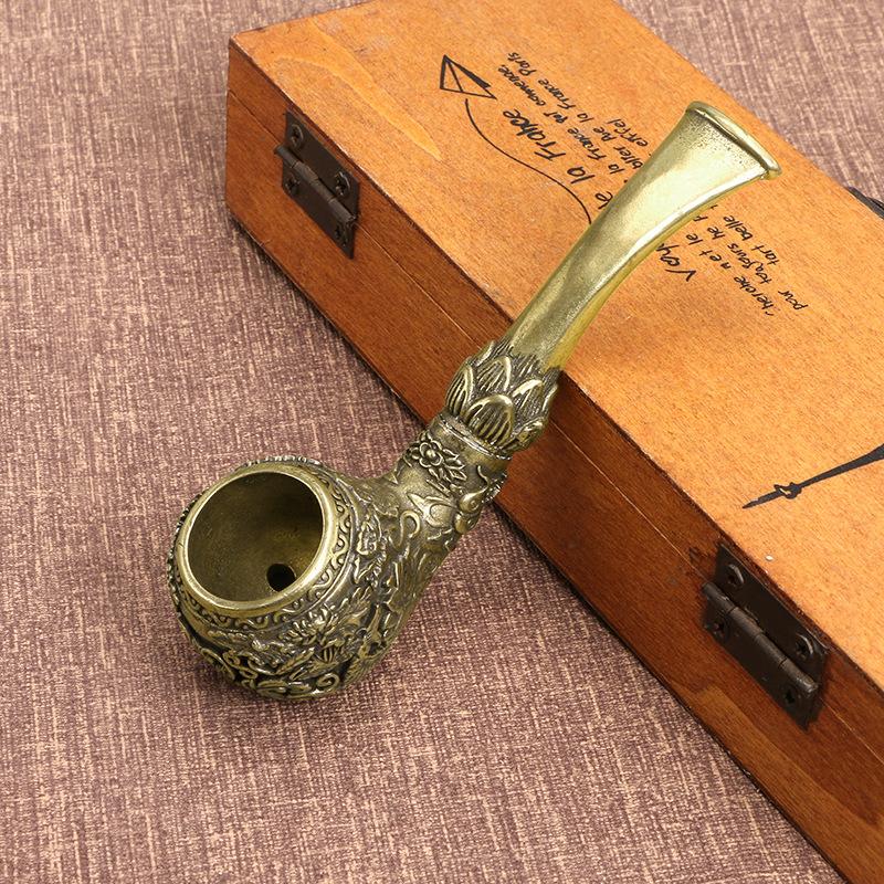 4.4 Handmade Brass Sherlock Pipe with Fish Design