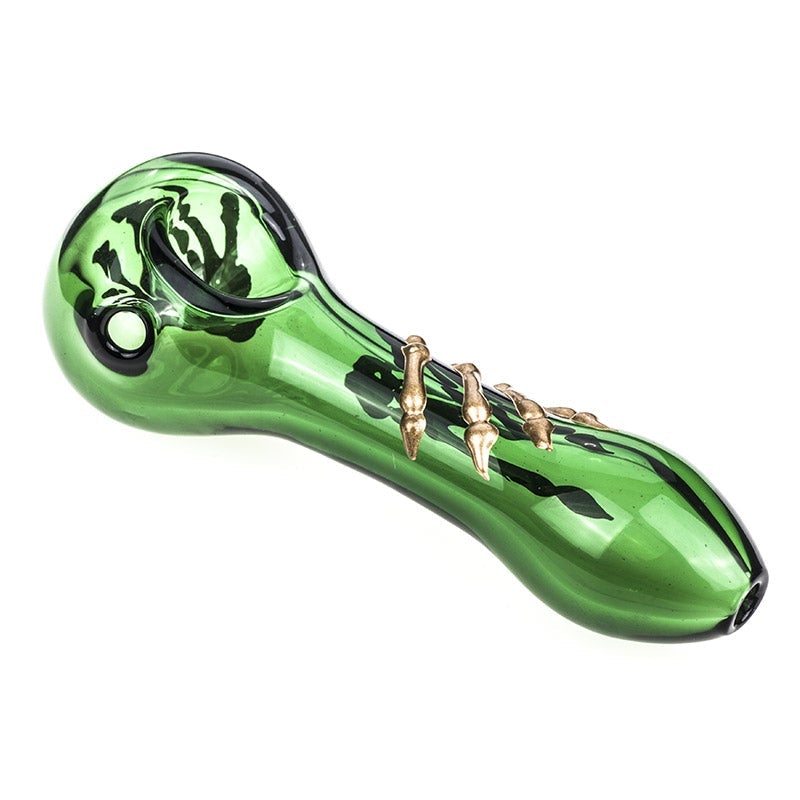 Bone Claw Glass Spoon Pipe
