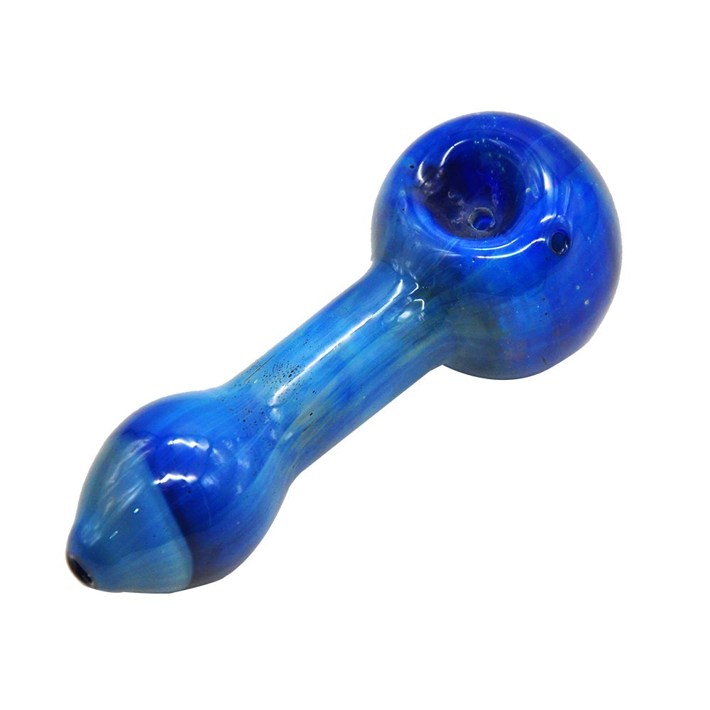 Blue Glass Marijuana Pipe