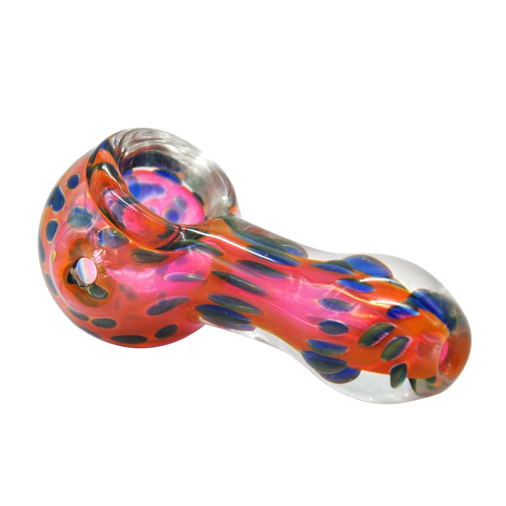 Polka Dot Glass Spoon Pipe