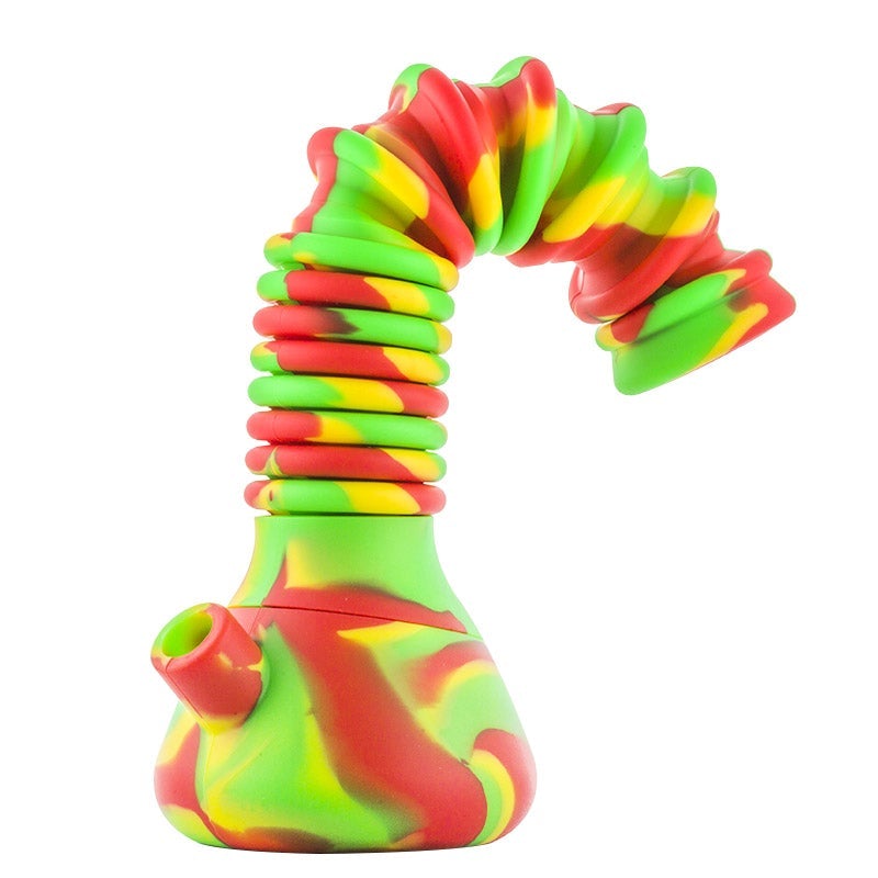 21 Silicone Collapsible Beaker Bong (Random Color)