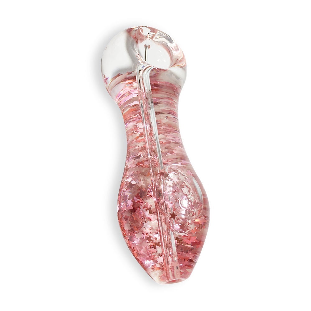Sparkly Glitter Glass Pipe (Random Color)