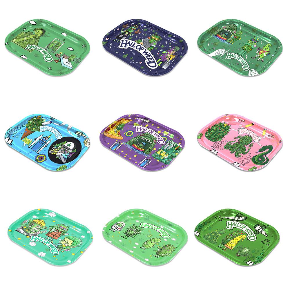 Metal Cigarette Panel Weed Rolling Tray