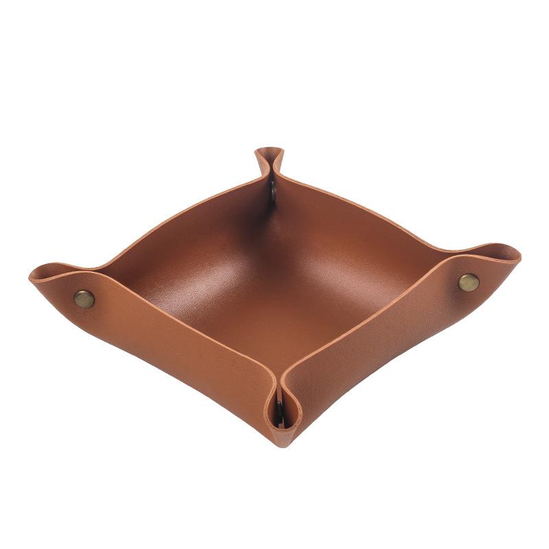 Foldable PU Leather Cut Tobacco Straw Rolling Tray