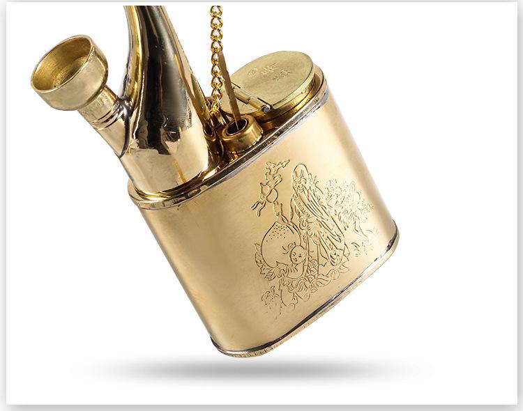 Fu Lu Shou Sanxing Antique Metal Bong
