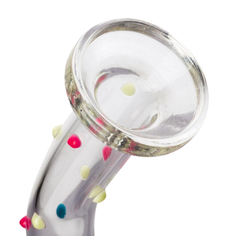 8 Clear Glass Honeycomb Perc Dab Rig
