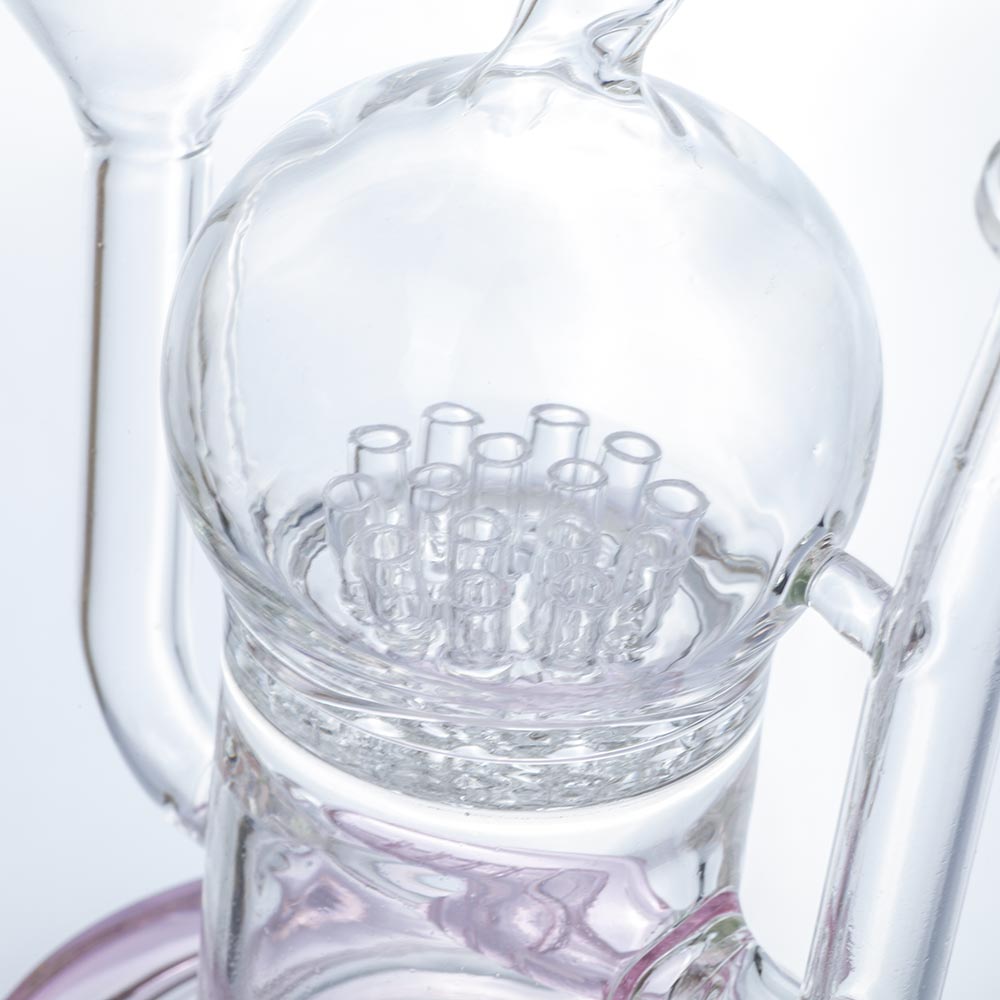 10 Sprinkler Perc Glass Bong (Random Color)