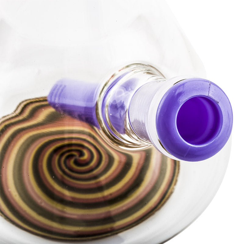 4.7 18mm To 14mm Acrylic Slitted Diffuser Downstem (Purple)