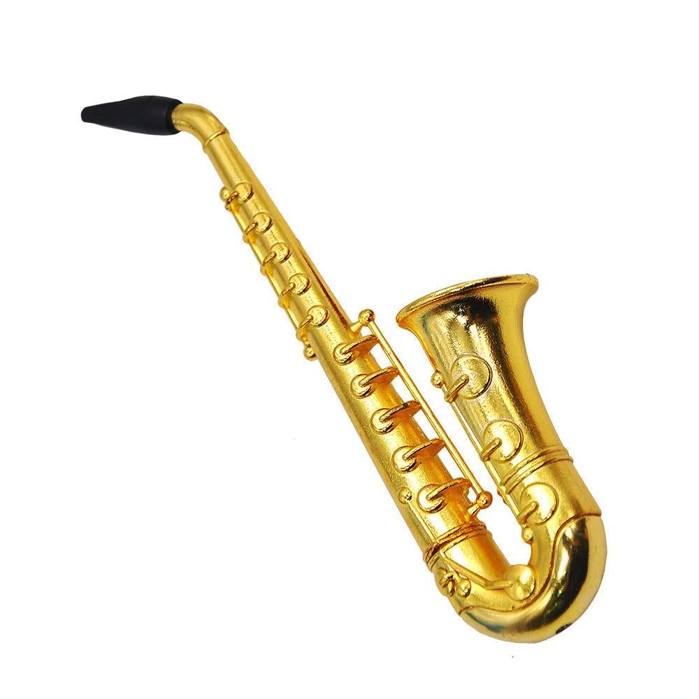 Saxophone Metallic Novelty Pipe - Stoner Gifts