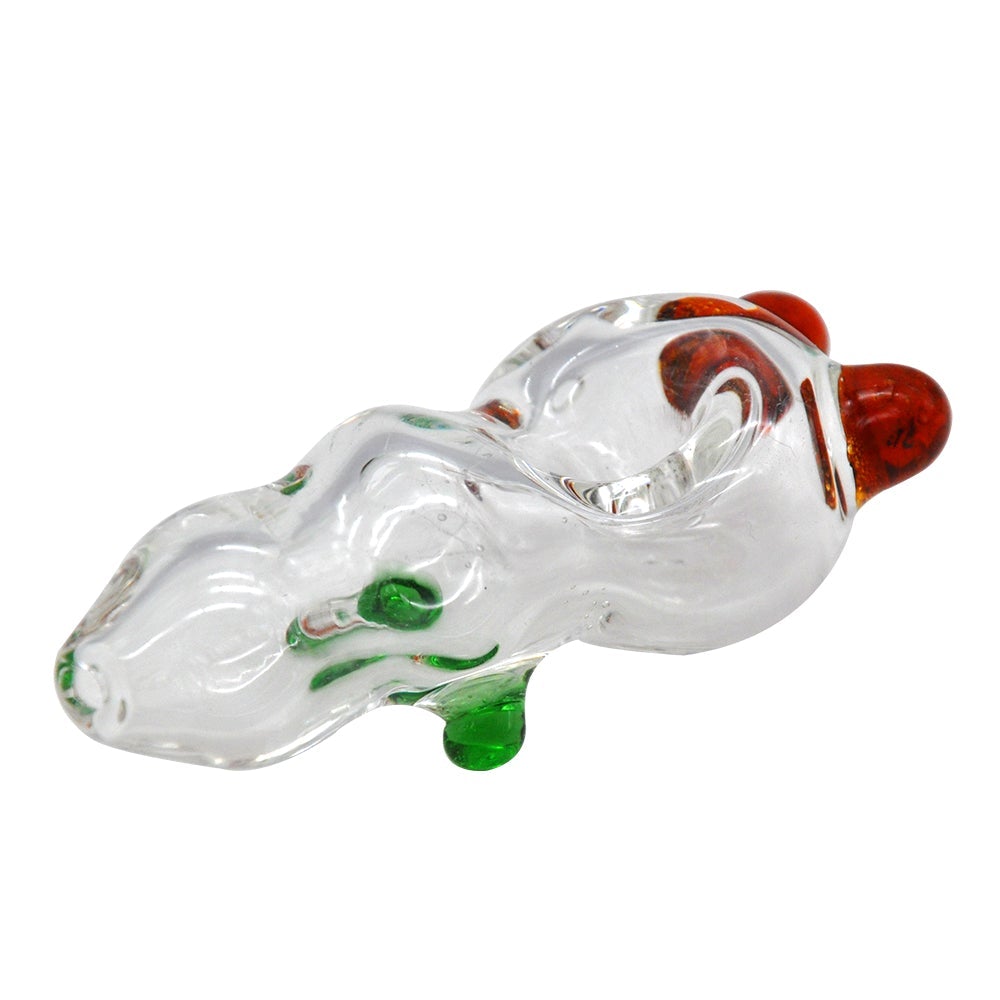 Clear Glass Pipe w/ Two Ears