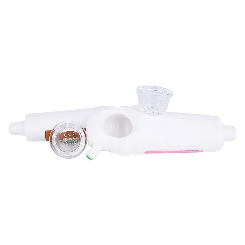 Ice Cream Silicone Pipe with Glass Bowl
