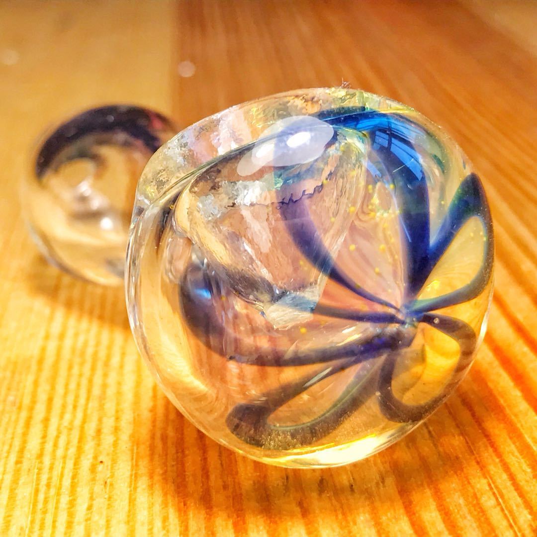 Handmade Nano Clear Glass Spoon by Puffing Bird