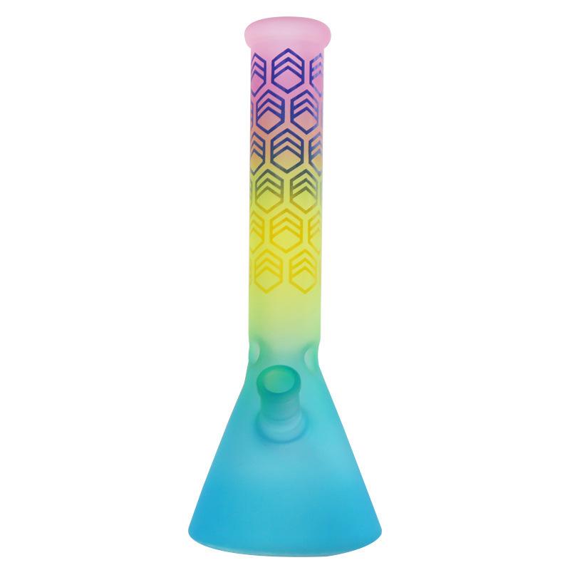 10 Gradient Glass Beaker Bong