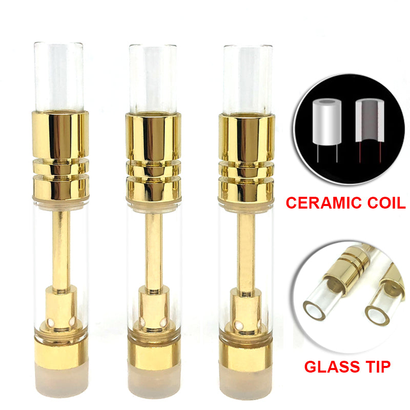 Glass Mouthpiece Vape Ceramic Coil Cartridge