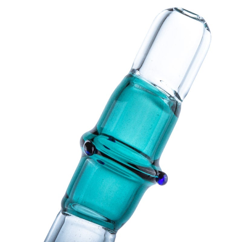 Blue Glass Tobacco Spoon Pipe
