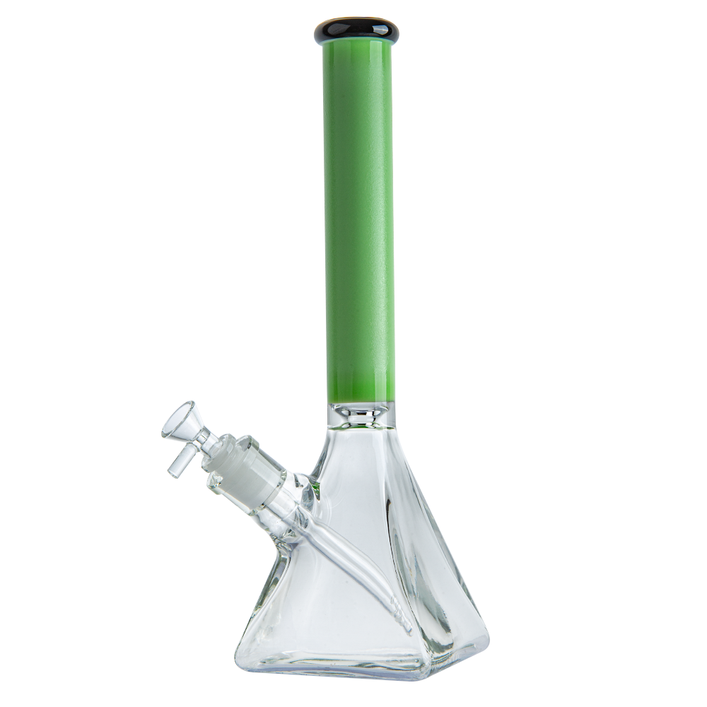 13.8 Square Base Thick Glass Beaker Bong
