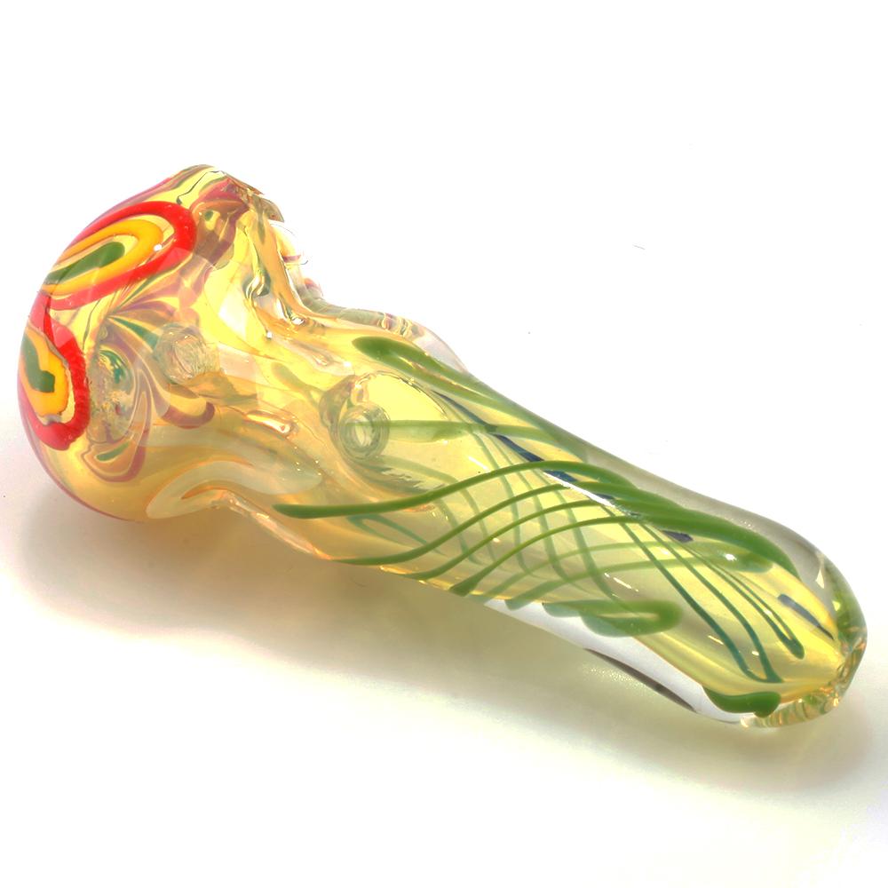 Double Fun Double Bowls Glass Spoon Pipe