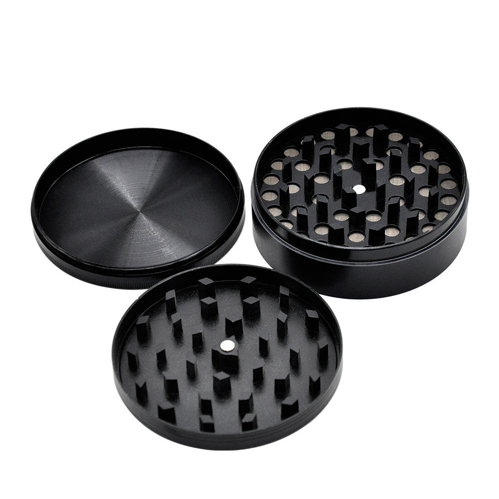 Puffing Bird Basic Herb Grinder 3 Layer Extra Large Black 100 MM