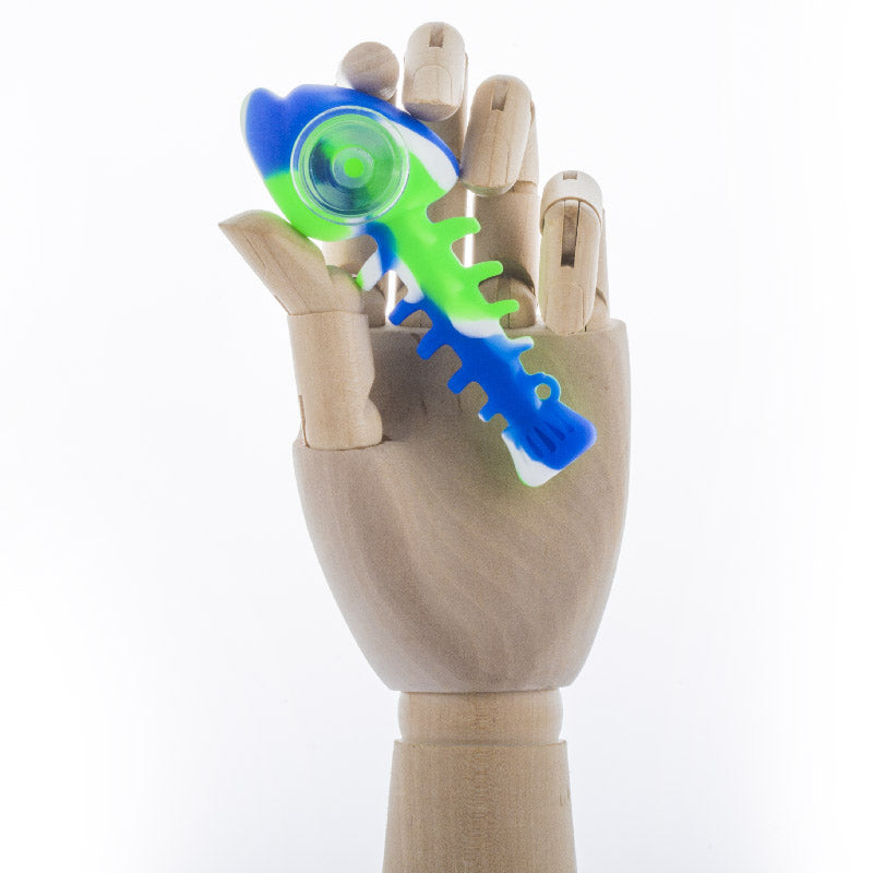 Silicone Fish Bone Pipe (Random Color)