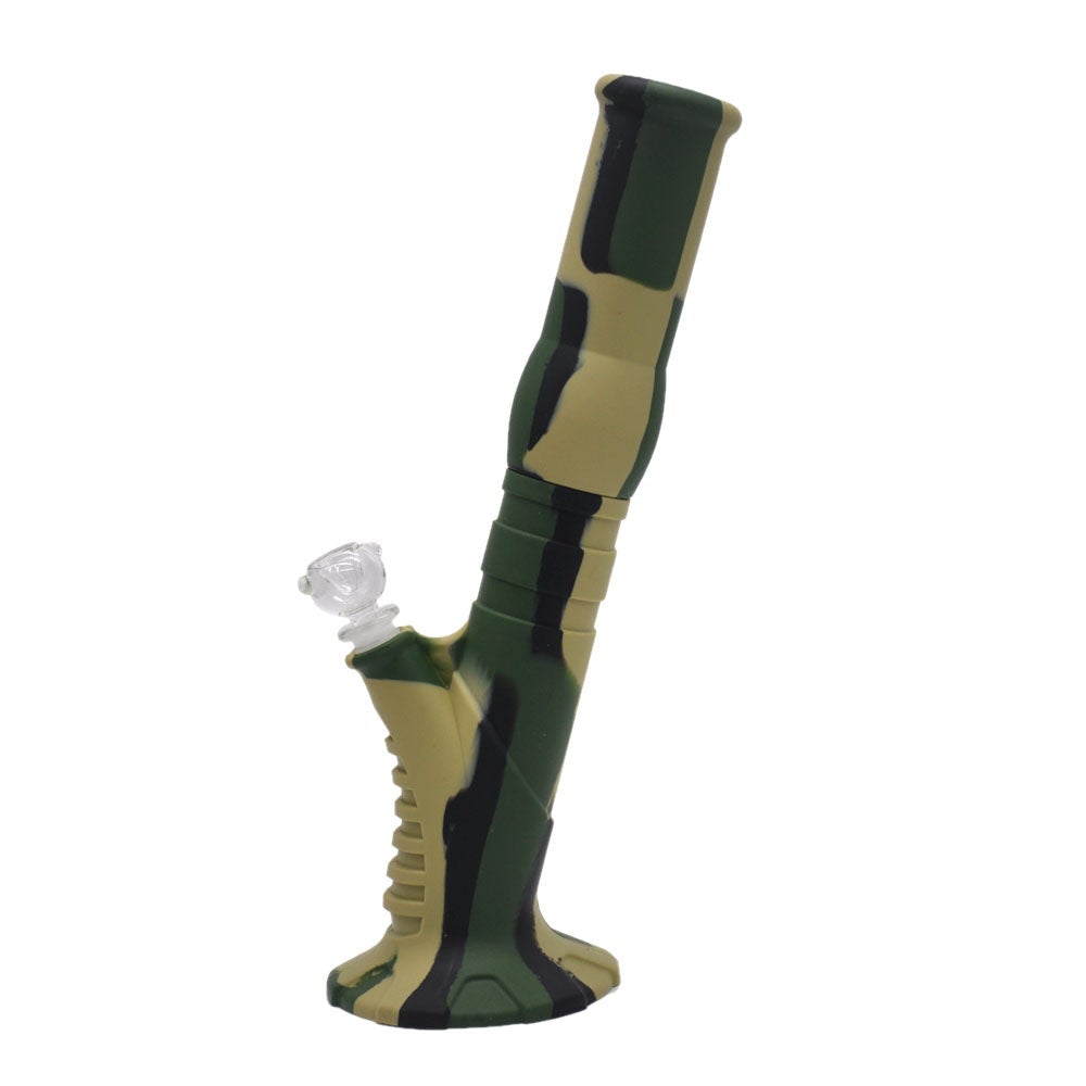 Straight 2 Part Silicone Bong