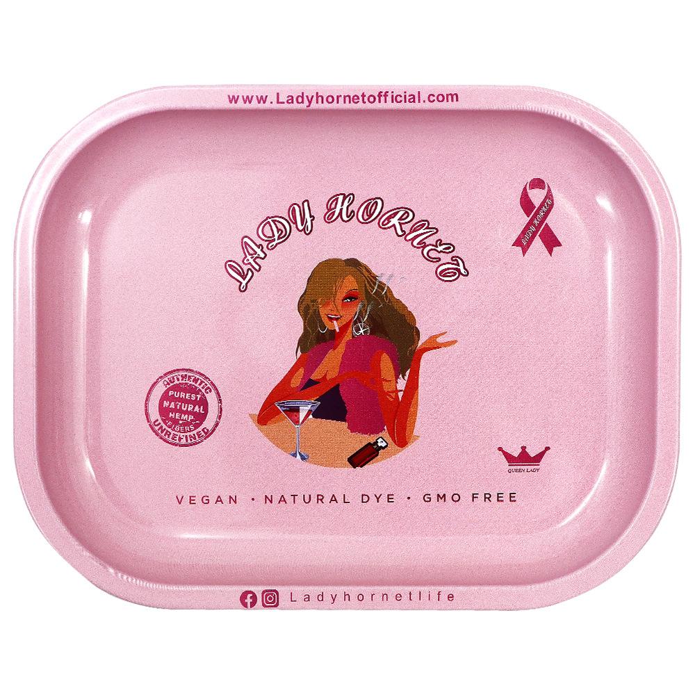 Pink Lady Tinplate Cigarette Rolling Tray