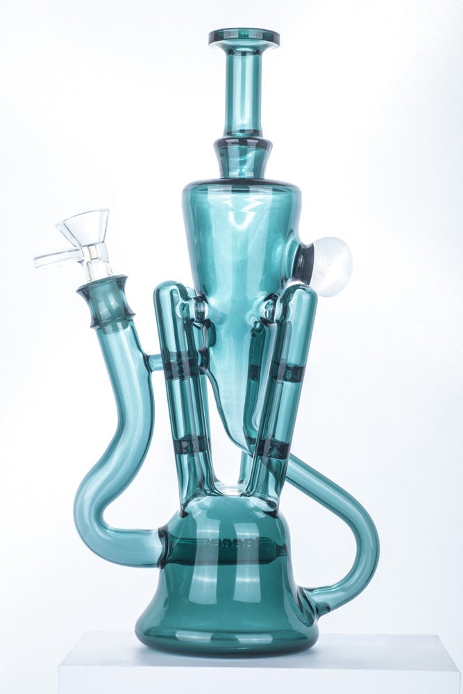 11 Recycler Glass Bong