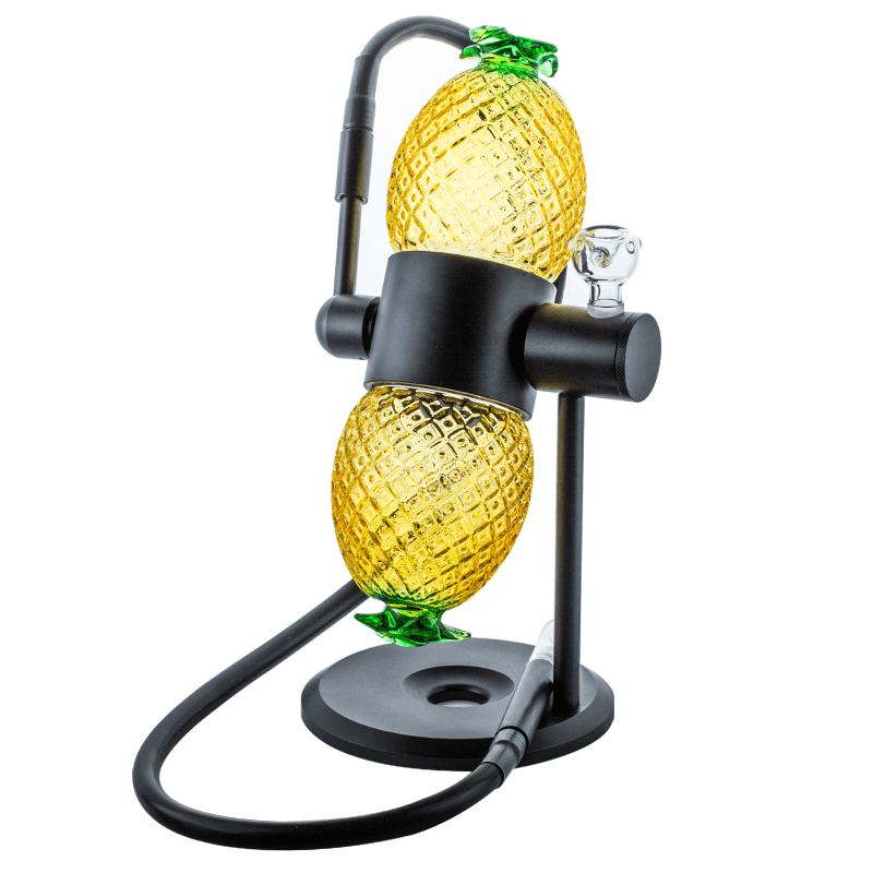 Pineapple Gravity Bong w/ Flat Top Quartz Banger Set