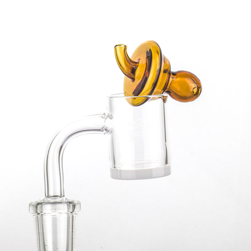 Yellow Glass Dab Carb Cap