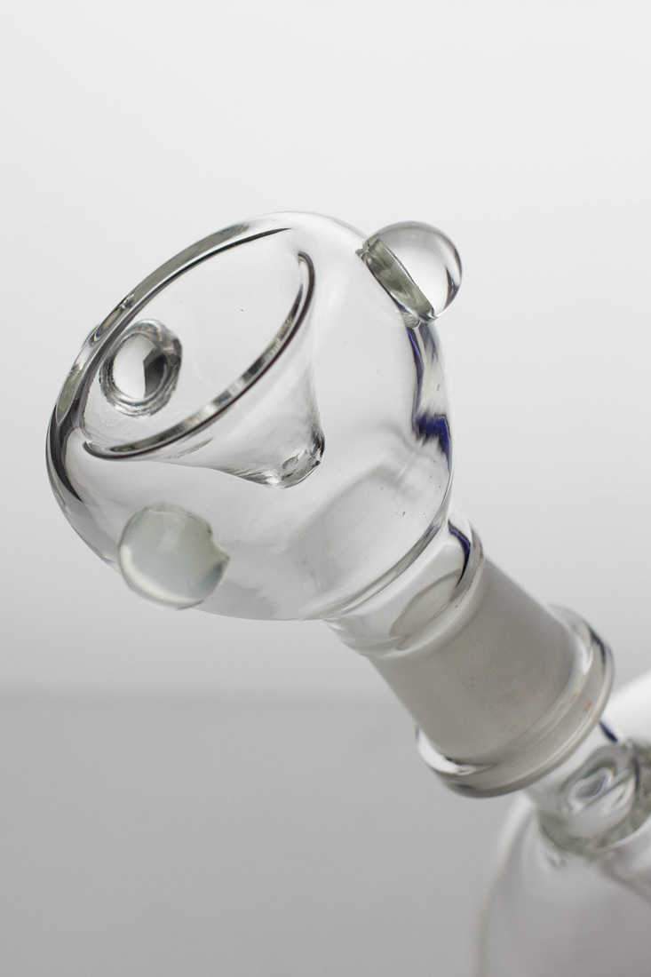 7 2-in-1 Blue glass water bubbler
