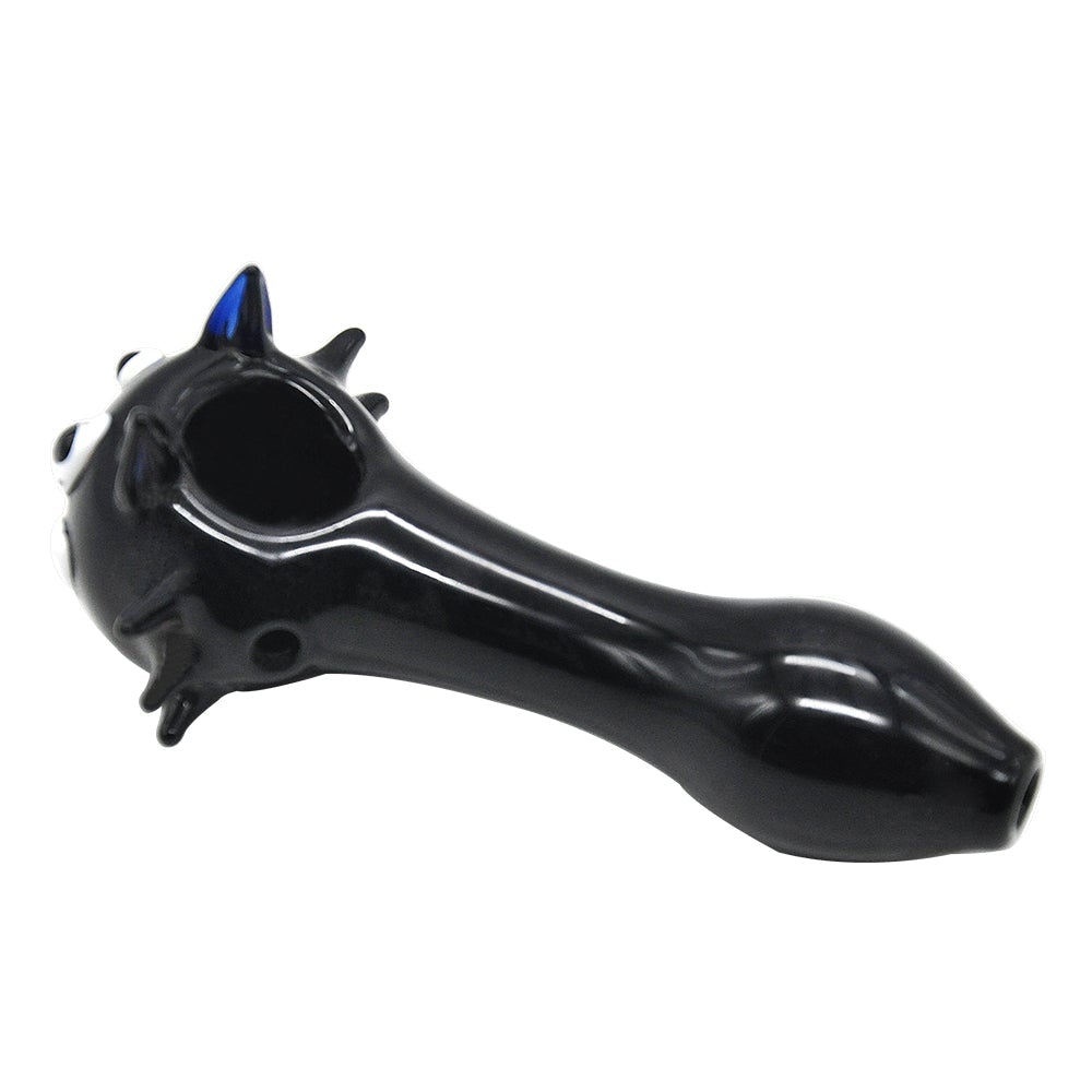 Black Cat Face Spoon Pipe