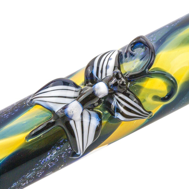 Butterfly Pattern Glass Hammer Bubbler