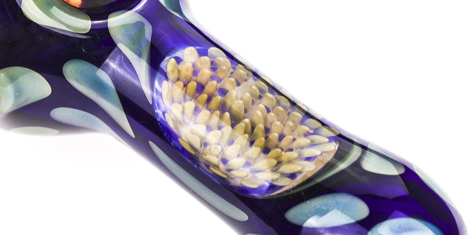 Spotted Honeycomb Glass Pipe