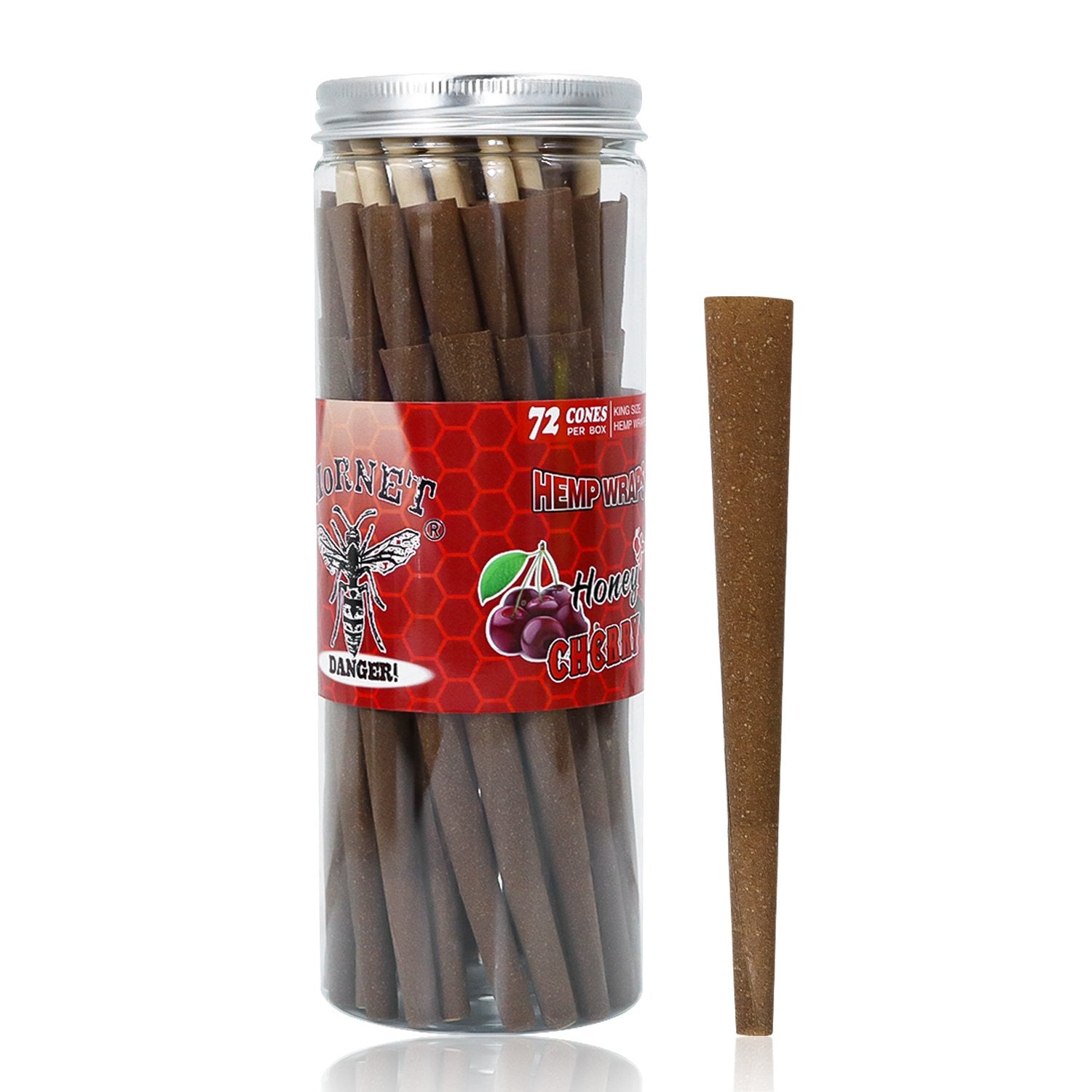 Cherry Flavored Brown Cigar Skin Pre-Rolled Cones - Pack of 72