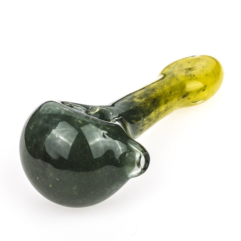 Darkolivegreen Frit Glass Pipe