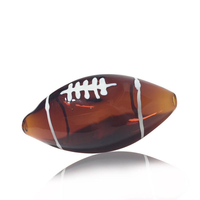 Glass Football Weed Pipe