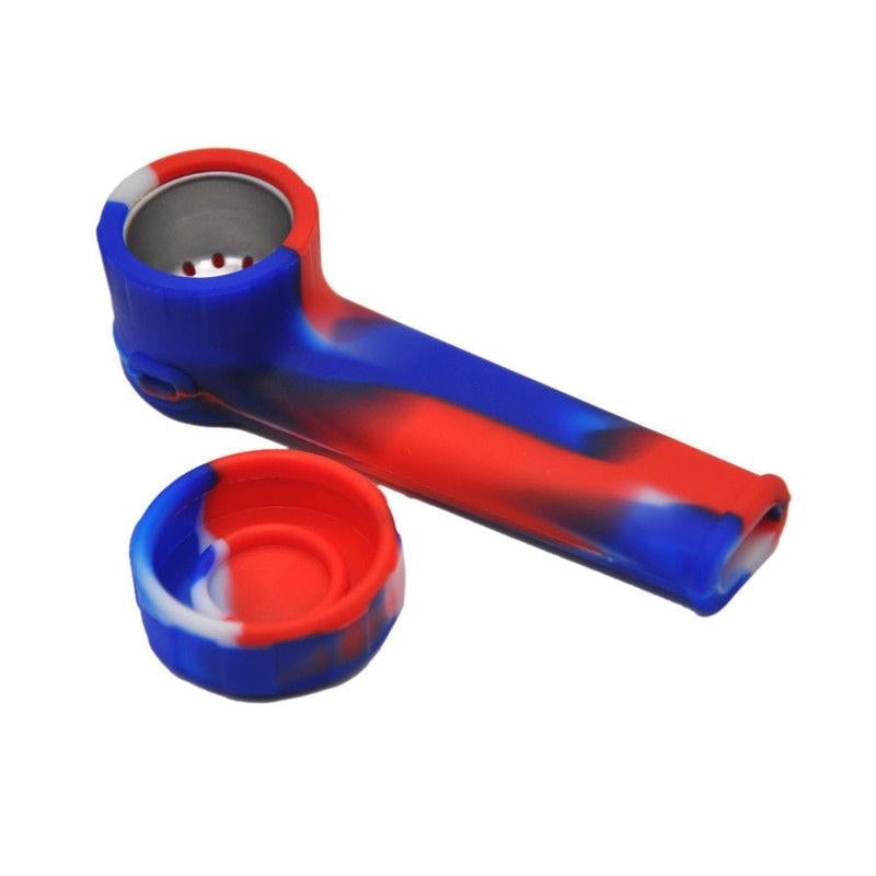 Silicone Pipe With Lid (Color Random) By Puffing Bird - PuffingBird AU