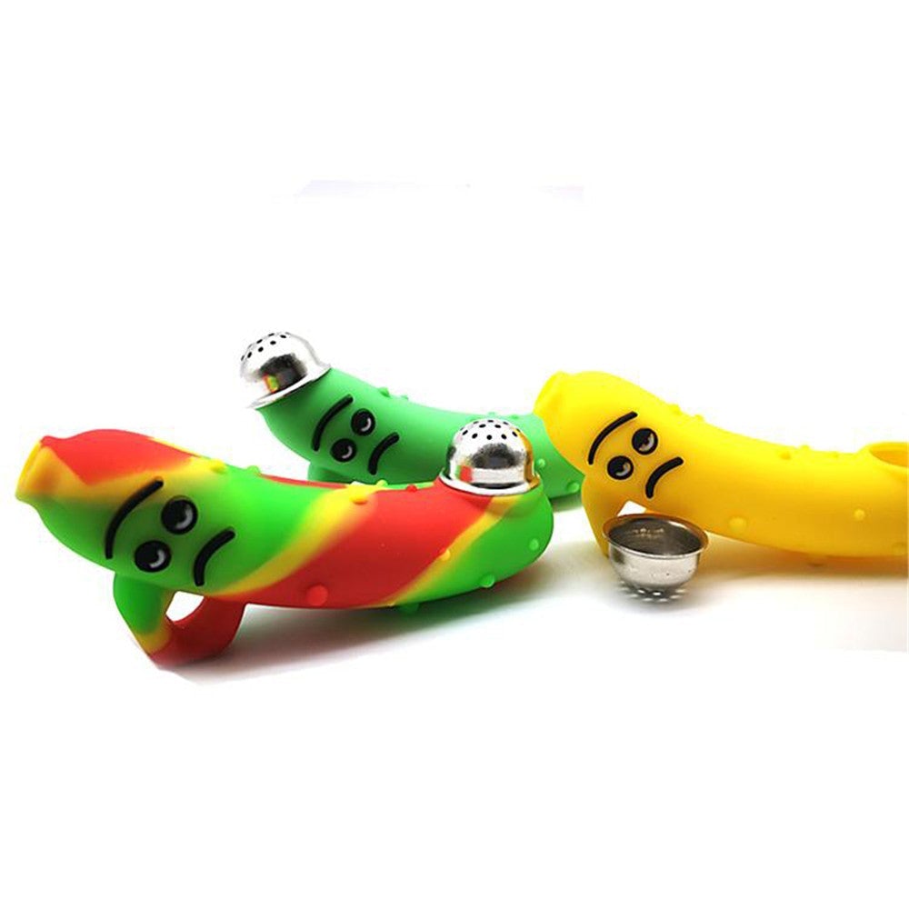 Banana Silicone Tobacco Pipe - PuffingBird AU